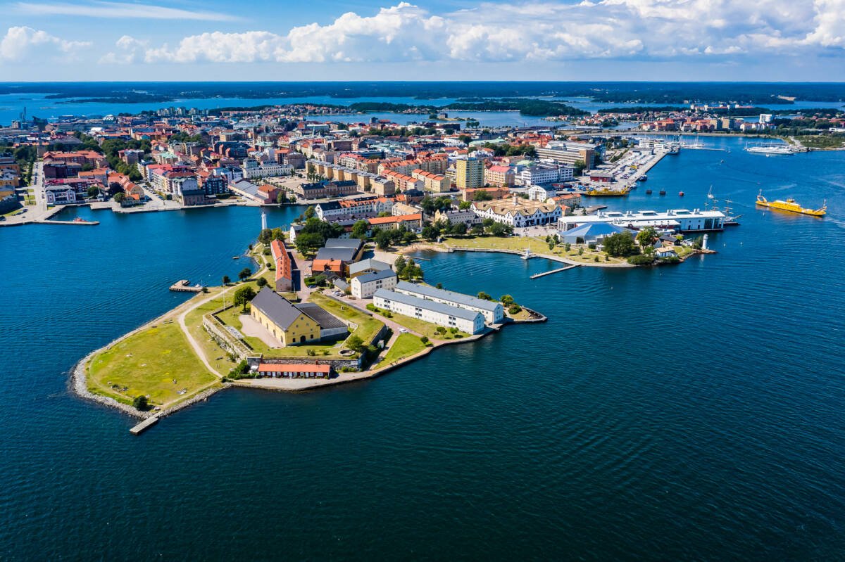 Karlskrona stadsvy