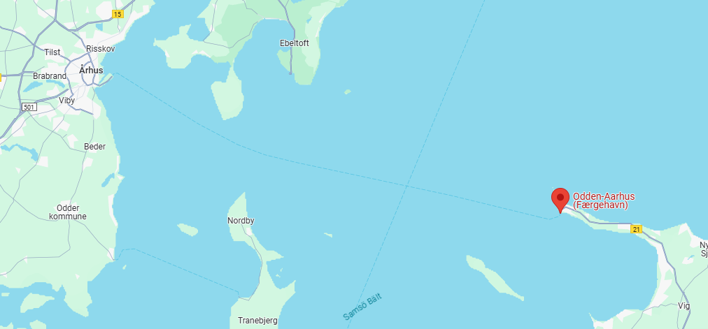 Rutt Själland Jylland